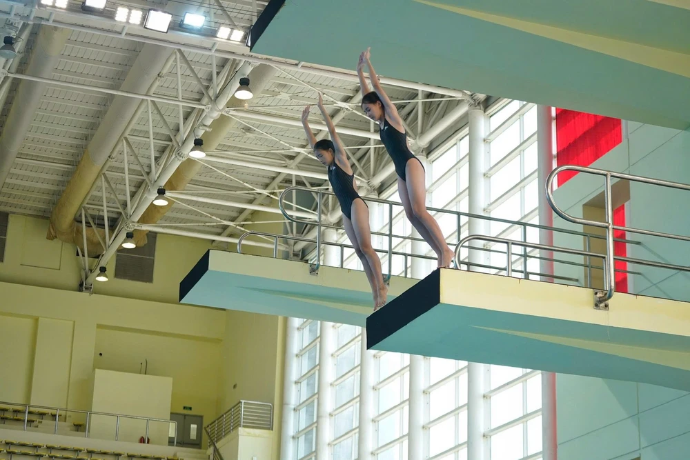 Đội tuyển nhảy cầu Việt Nam tại SEA Games 33: Chờ những cú nhảy vượt khó  - Ảnh 1.