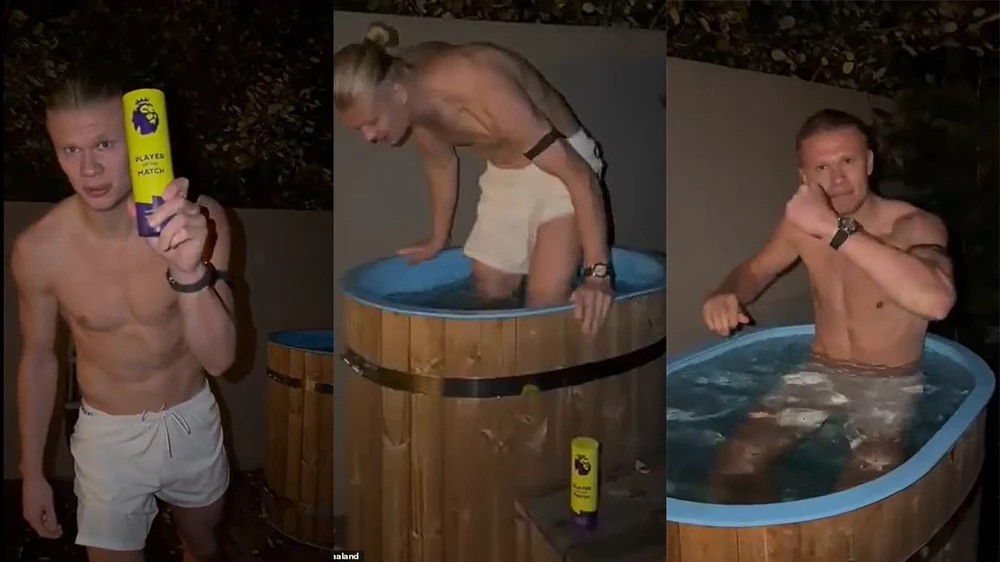 Ngôi sao Man City &quot;gây bão&quot; với màn ăn mừng sau trận đầy thú vị - Ảnh 2.