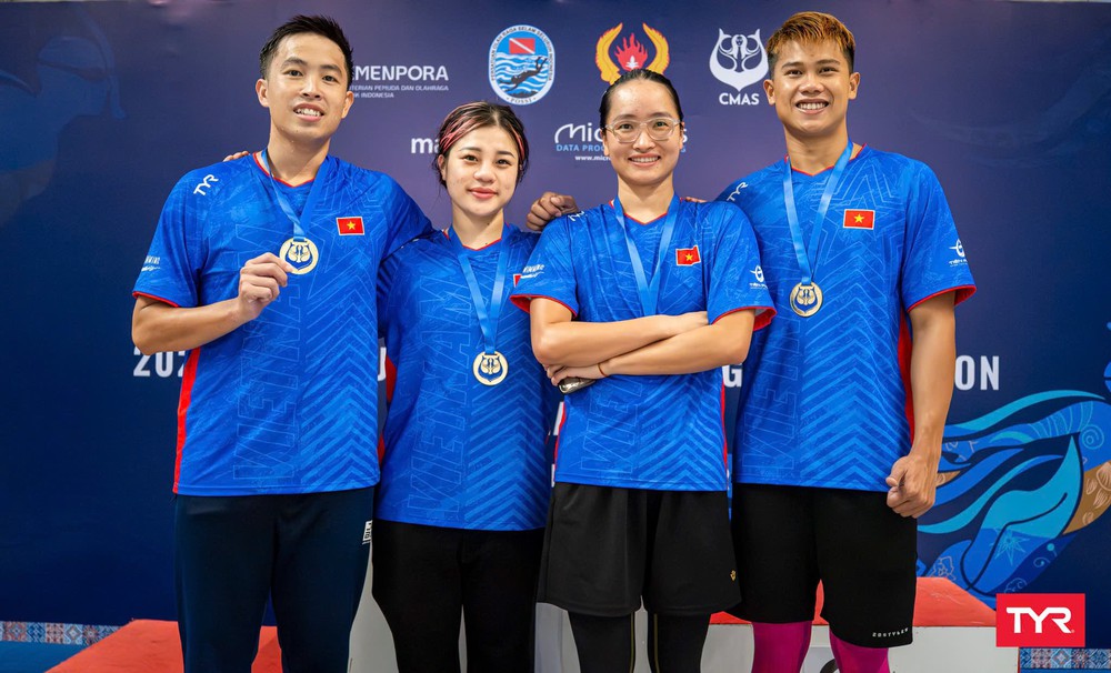 Đội tuyển lặn Việt Nam thống trị Giải vô địch Đông Nam Á 2025 với 31 tấm huy chương vàng - Ảnh 1.