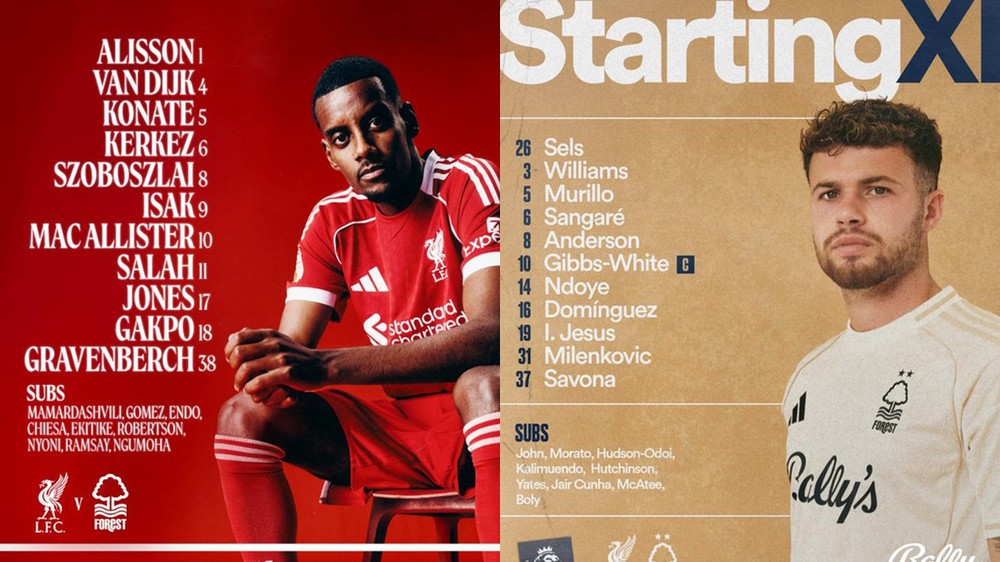 TRỰC TIẾP bóng đá Liverpool vs Nottingham: Alisson trở lại, Isak đá chính - Ảnh 2.