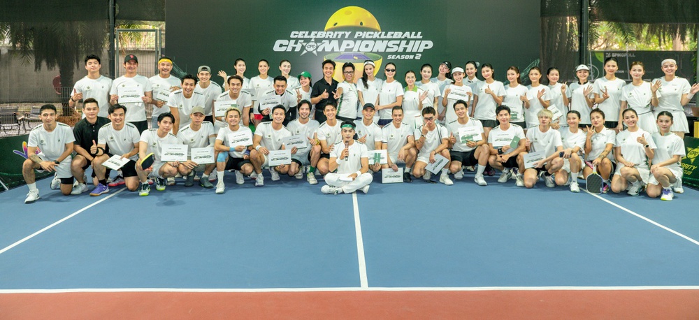Giải đấu pickleball quy tụ 60 nghệ sĩ nổi tiếng - Ảnh 1. Giải đấu pickleball quy tụ 60 nghệ sĩ nổi tiếng - Ảnh 1.