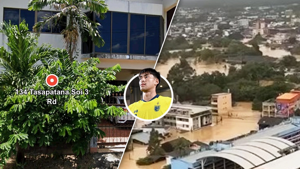Thủ môn U22 Thái Lan cầu cứu khi 3 ngày mất liên lạc với gia đình ở Songkhla do lũ tụt - Ảnh 1. Thủ môn U22 Thái Lan cầu cứu khi 3 ngày mất liên lạc với gia đình ở Songkhla do lũ tụt - Ảnh 1.