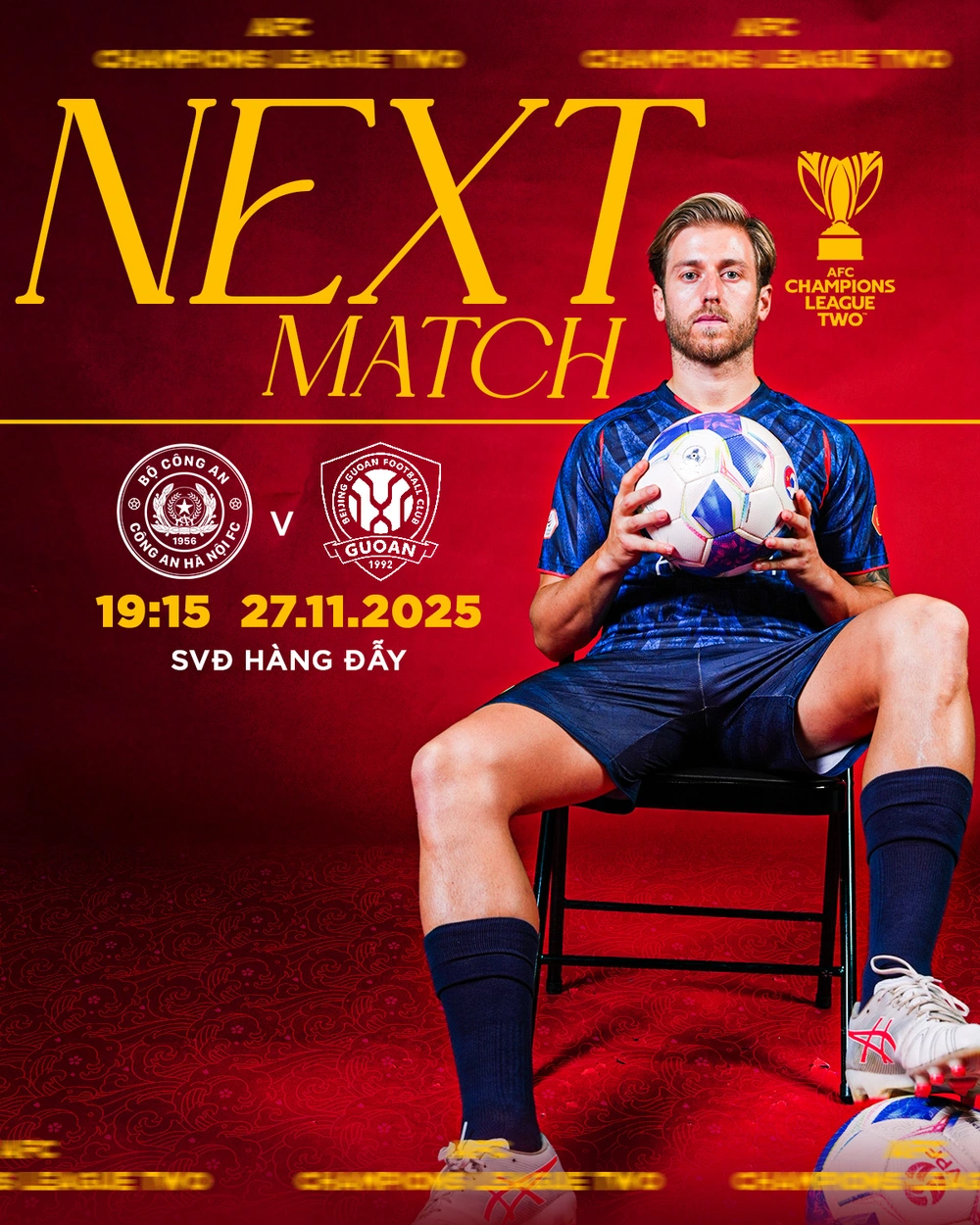 Nhận định, soi tỷ lệ CAHN FC vs Bắc Kinh Quốc An 19h15 ngày 27/11/2025, AFC Champions League 2 2025/26 - Ảnh 1. Nhận định, soi tỷ lệ CAHN FC vs Bắc Kinh Quốc An 19h15 ngày 27/11/2025, AFC Champions League 2 2025/26 - Ảnh 1.