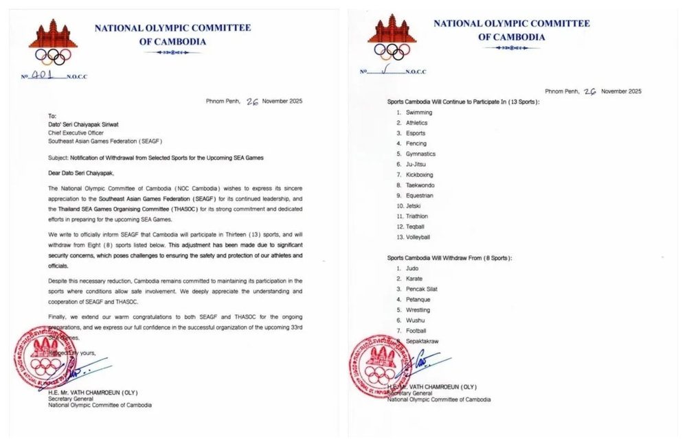 Bóng đá nam SEA Games 2025 có thể bốc thăm lại khi Campuchia rút lui - Ảnh 2. Bóng đá nam SEA Games 2025 có thể bốc thăm lại khi Campuchia rút lui - Ảnh 2.