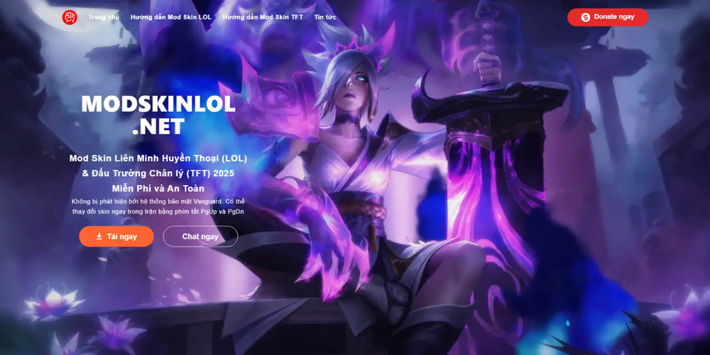 Modskinlol.net: Hỗ trợ người chơi tìm hiểu và tùy chỉnh giao diện skin LOL - Ảnh 1.