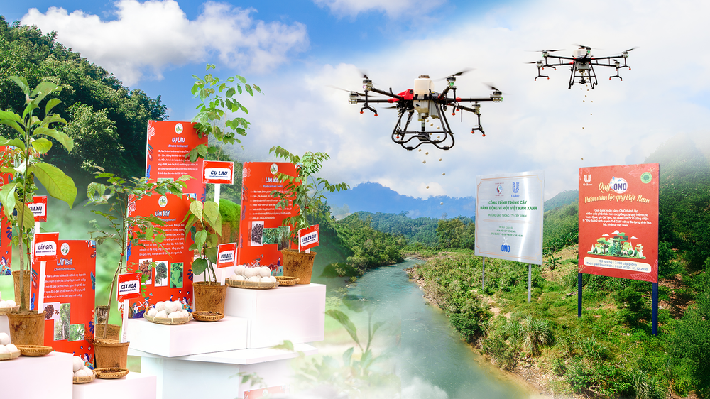 OMO đồng hành cùng triệu đôi tay Việt hoàn thành sứ mệnh trồng 1 triệu cây xanh - Ảnh 2. OMO đồng hành cùng triệu đôi tay Việt hoàn thành sứ mệnh trồng 1 triệu cây xanh - Ảnh 2.