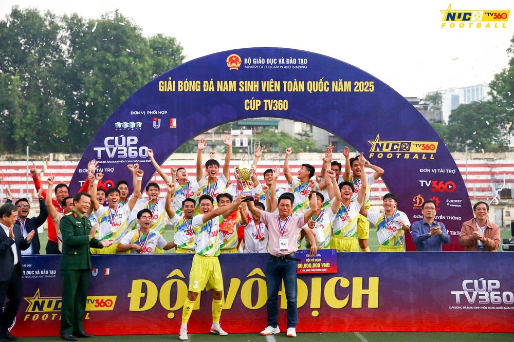 ĐH Huế vô địch giải bóng đá nam sinh viên toàn quốc 2025 - Ảnh 2. ĐH Huế vô địch giải bóng đá nam sinh viên toàn quốc 2025 - Ảnh 2.