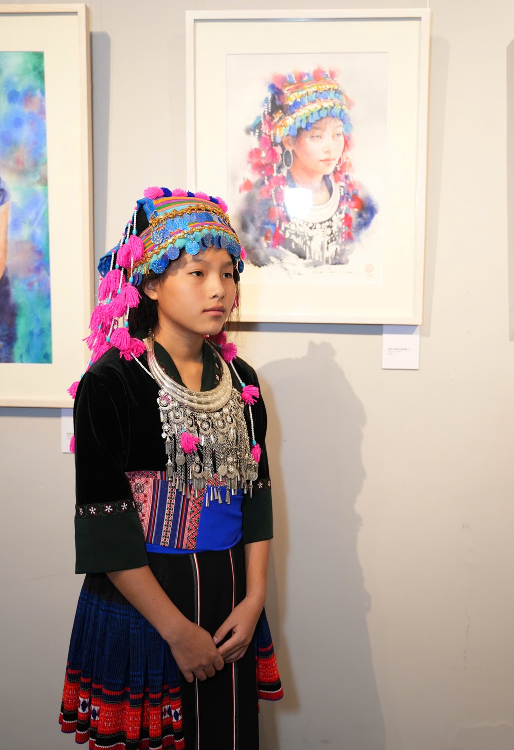 Họa sĩ Nguyễn Thu Hà đưa nguyên mẫu H'Mông tới với khán giả yêu nghệ thuật TP. HCM - Ảnh 2.