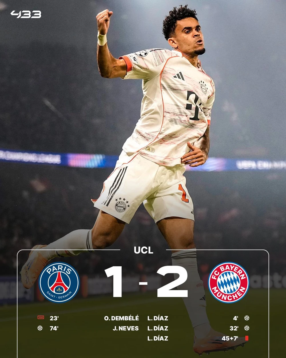 Kết quả bóng đá Cúp C1: Bayern Munich chơi thiếu người vẫn thắng PSG; Liverpool đánh bại Real Madrid - Ảnh 3. Kết quả bóng đá Cúp C1: Bayern Munich chơi thiếu người vẫn thắng PSG; Liverpool đánh bại Real Madrid - Ảnh 3.