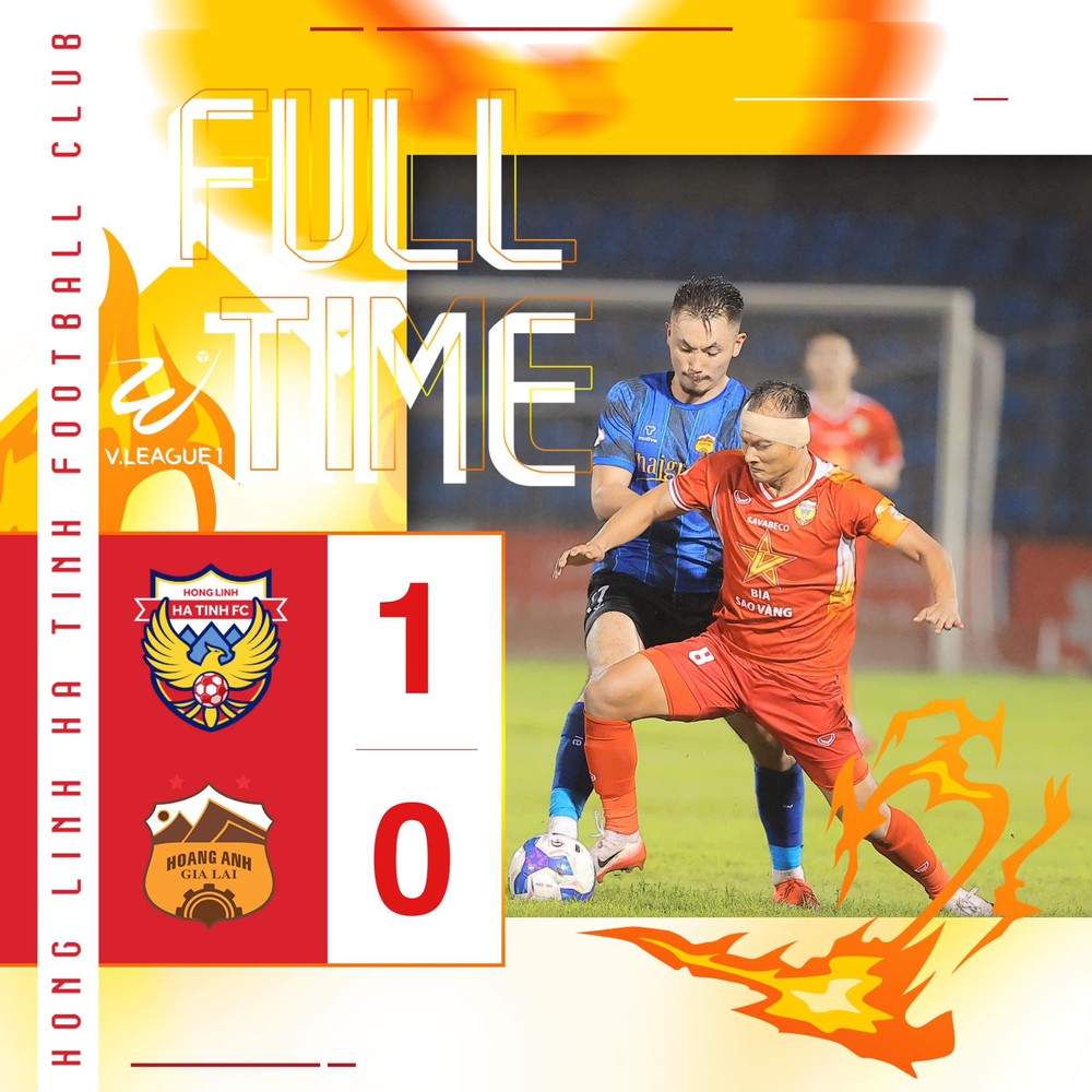Hà Tĩnh đánh bại HAGL 1-0 ở vòng 10 V-League