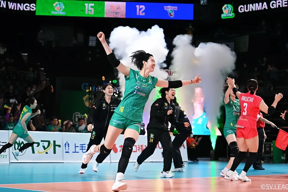 Thanh Thúy chỉ bị căng cơ gót chân và sẽ sớm trở lại thi đấu cho Gunma Green Wings ở giải VĐQG Nhật Bản Thanh Thúy chỉ bị căng cơ gót chân và sẽ sớm trở lại thi đấu cho Gunma Green Wings ở giải VĐQG Nhật Bản