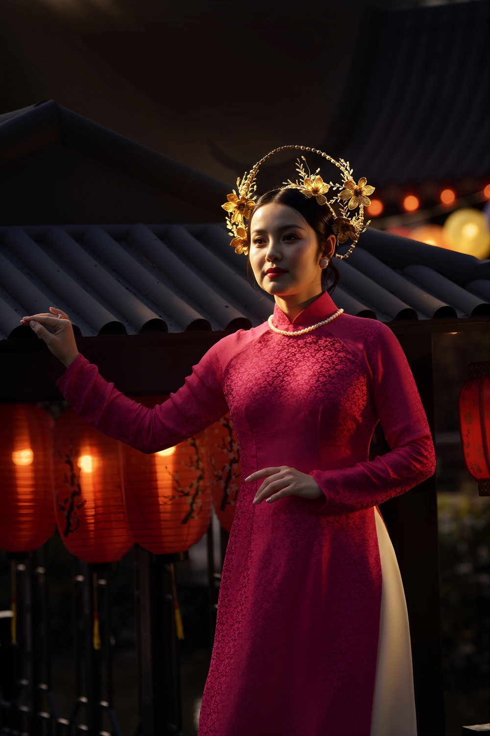 Amy Lê Anh khoe vẻ đẹp mặn mà trong bộ ảnh áo dài - Ảnh 4. Amy Lê Anh khoe vẻ đẹp mặn mà trong bộ ảnh áo dài - Ảnh 4.