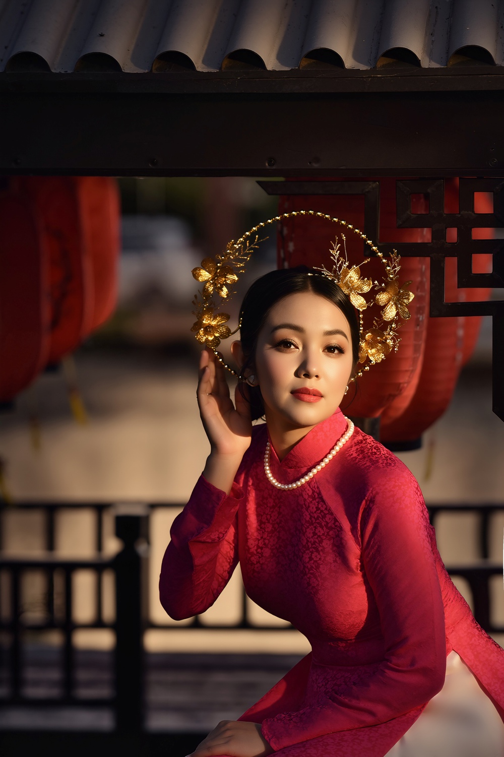 Amy Lê Anh khoe vẻ đẹp mặn mà trong bộ ảnh áo dài - Ảnh 3. Amy Lê Anh khoe vẻ đẹp mặn mà trong bộ ảnh áo dài - Ảnh 3.