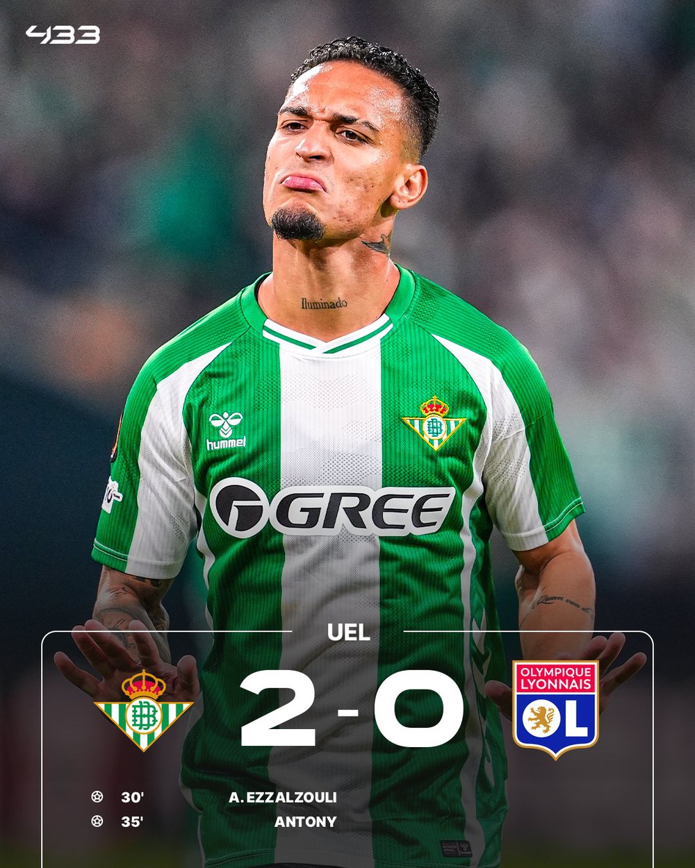 Kết quả bóng đá Cúp C2: Antony tỏa sáng với pha lốp bóng tinh tế, Roma lập kỷ lục với 99 trận thắng - Ảnh 2. Kết quả bóng đá Cúp C2: Antony tỏa sáng với pha lốp bóng tinh tế, Roma lập kỷ lục với 99 trận thắng - Ảnh 2.