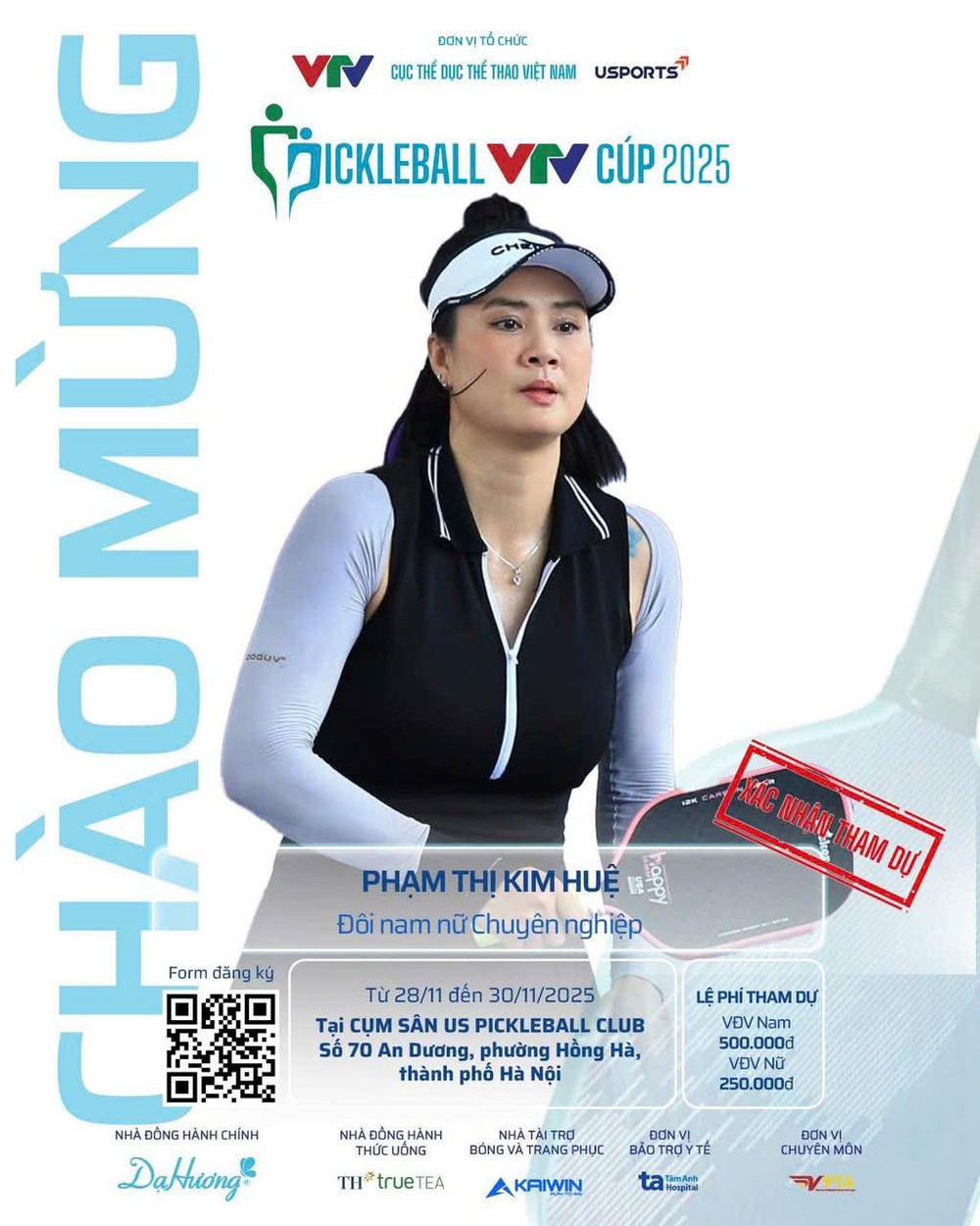 Hoa khôi bóng chuyền Kim Huệ thi đấu pickleball Hoa khôi bóng chuyền Kim Huệ thi đấu pickleball