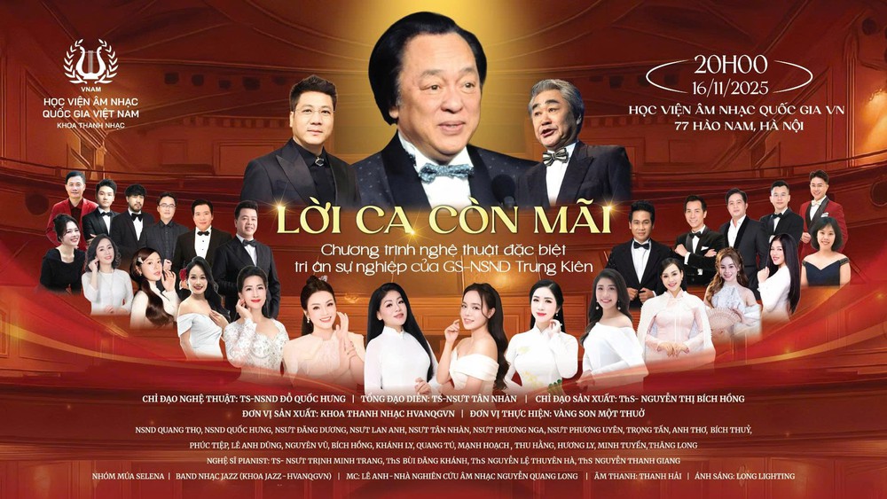 Tri ân GS-NSND Trung Kiên - &quot;Kiến trúc sư&quot; đào tạo thanh nhạc Việt Nam bằng &quot;Lời ca còn mãi&quot; - Ảnh 4.
