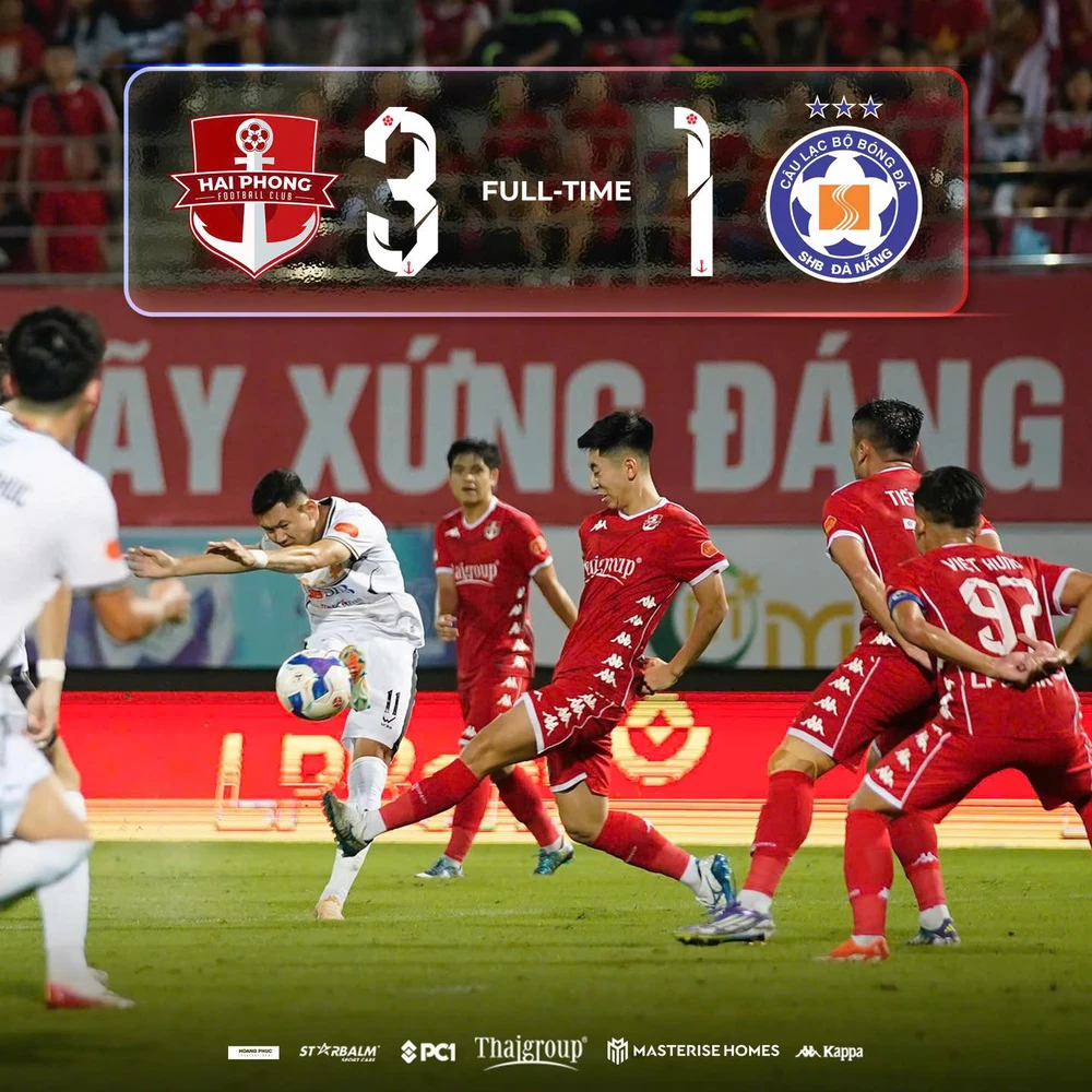 SLNA, Hải Phòng giành trọn 3 điểm trước Becamex TP HCM và Đà Nẵng ở vòng 11 V-League - Ảnh 2. SLNA, Hải Phòng giành trọn 3 điểm trước Becamex TP HCM và Đà Nẵng ở vòng 11 V-League - Ảnh 2.