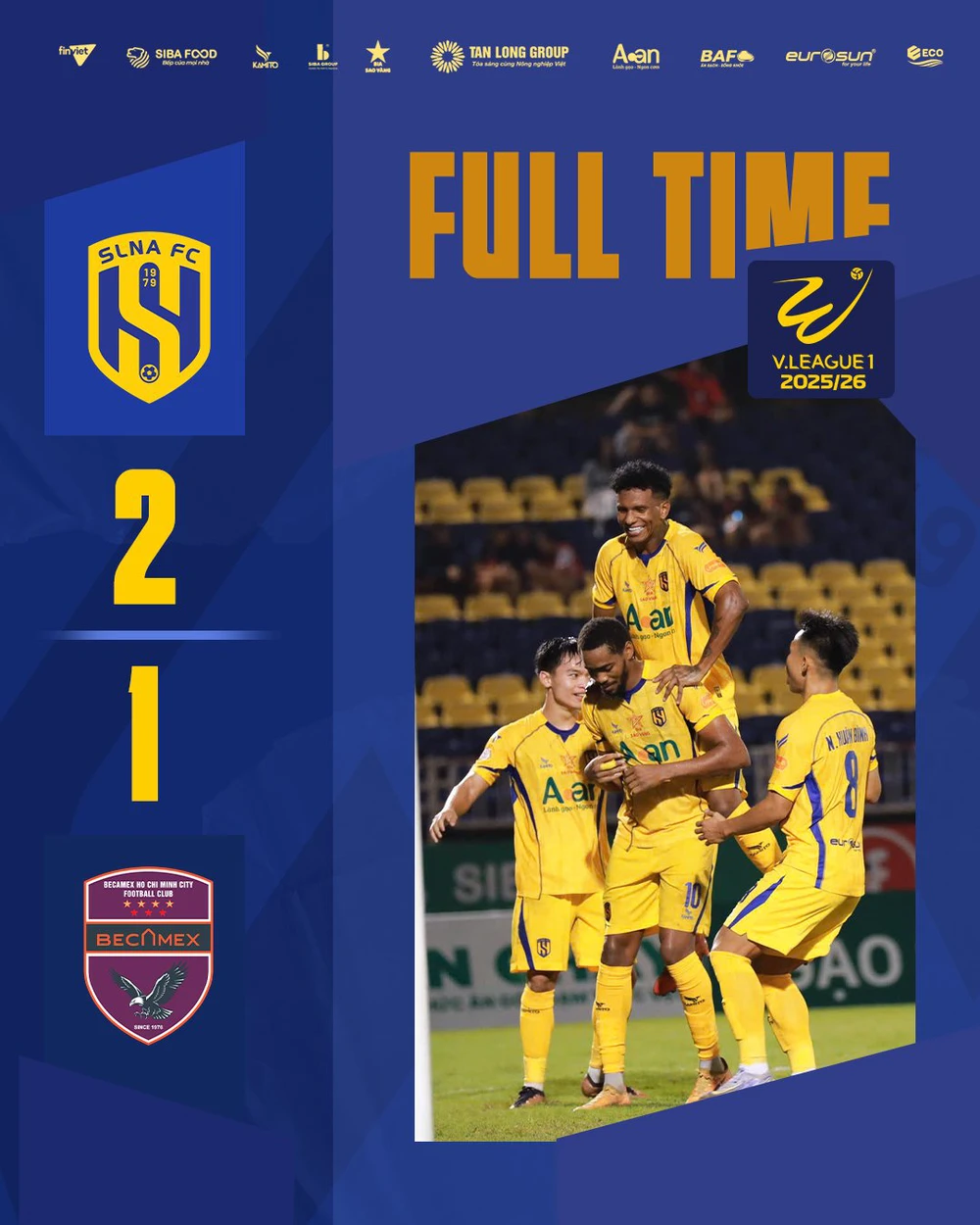 SLNA đánh bại Becamex TP HCM 2-1 ở vòng 11 V-League SLNA đánh bại Becamex TP HCM 2-1 ở vòng 11 V-League