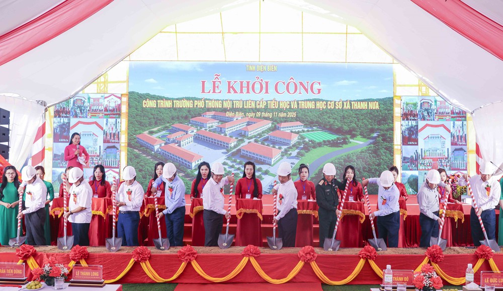 Phó Thủ tướng Lê Thành Long dự Lễ khởi công trường phổ thông liên cấp tại tỉnh Điện Biên - Ảnh 1. Phó Thủ tướng Lê Thành Long dự Lễ khởi công trường phổ thông liên cấp tại tỉnh Điện Biên - Ảnh 1.