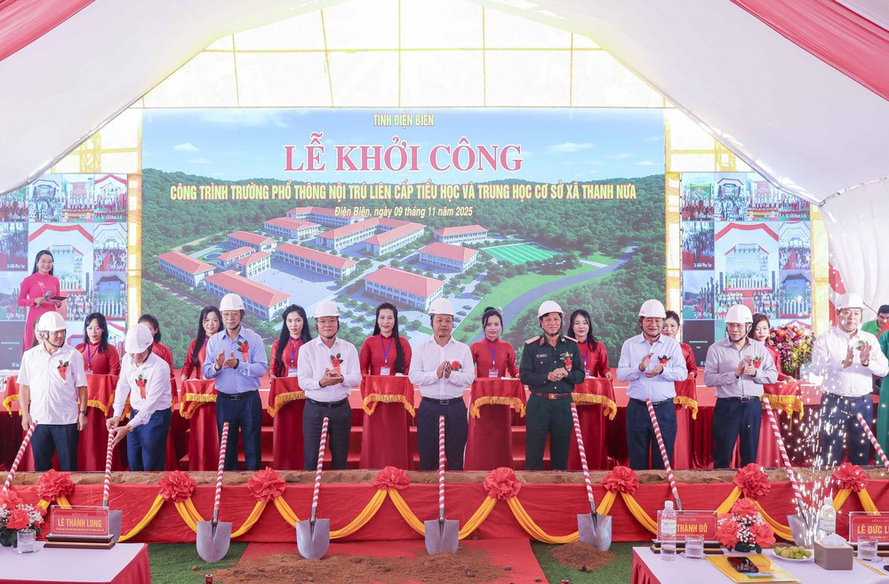 Phó Thủ tướng Lê Thành Long dự Lễ khởi công trường phổ thông liên cấp tại tỉnh Điện Biên - Ảnh 2. Phó Thủ tướng Lê Thành Long dự Lễ khởi công trường phổ thông liên cấp tại tỉnh Điện Biên - Ảnh 2.