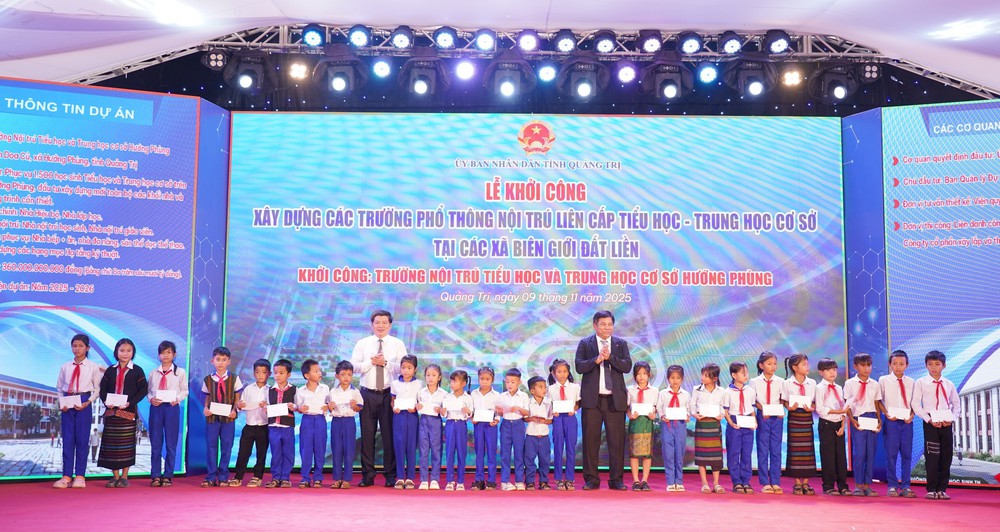 Quảng Trị khởi công xây trường nội trú 360 tỉ đồng ở khu vực biên giới - Ảnh 4. Quảng Trị khởi công xây trường nội trú 360 tỉ đồng ở khu vực biên giới - Ảnh 4.
