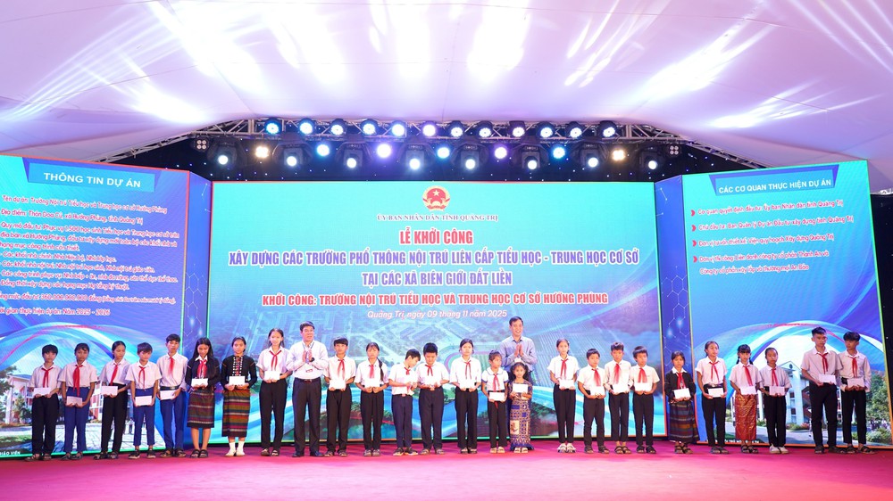 Quảng Trị khởi công xây trường nội trú 360 tỉ đồng ở khu vực biên giới - Ảnh 5. Quảng Trị khởi công xây trường nội trú 360 tỉ đồng ở khu vực biên giới - Ảnh 5.
