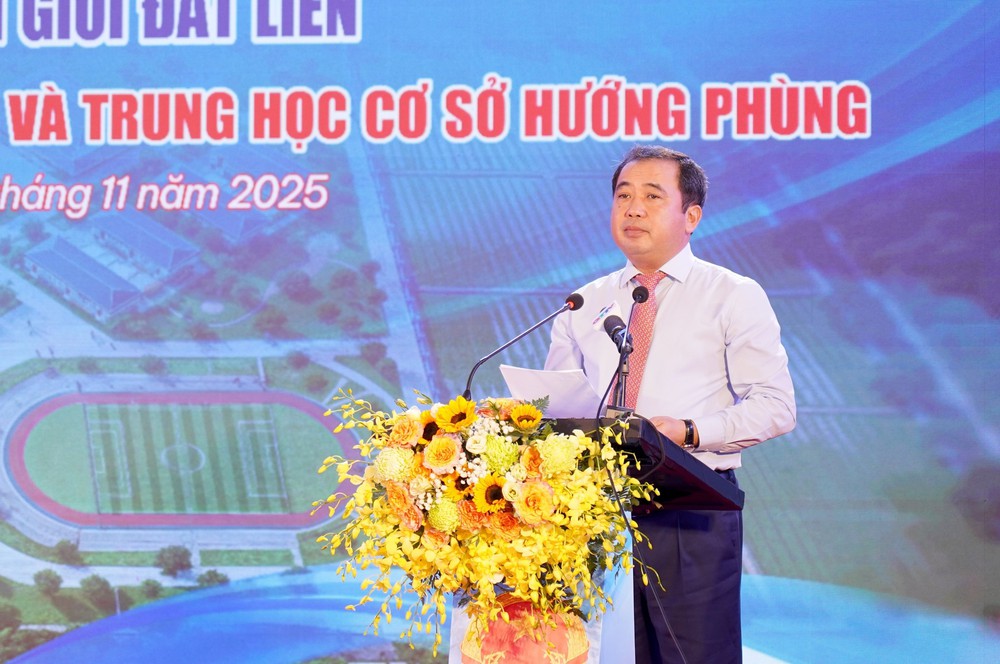 Quảng Trị khởi công xây trường nội trú 360 tỉ đồng ở khu vực biên giới - Ảnh 1. Quảng Trị khởi công xây trường nội trú 360 tỉ đồng ở khu vực biên giới - Ảnh 1.