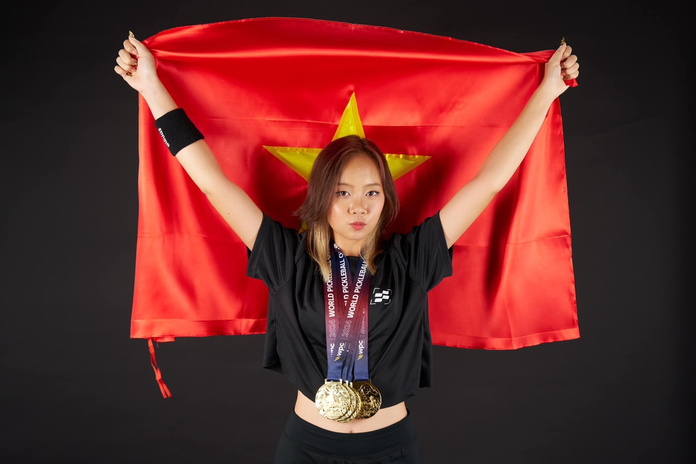 Chân dung Hoa khôi 17 tuổi của Giải Pickleball VTV Cúp 2025 - Ảnh 3.