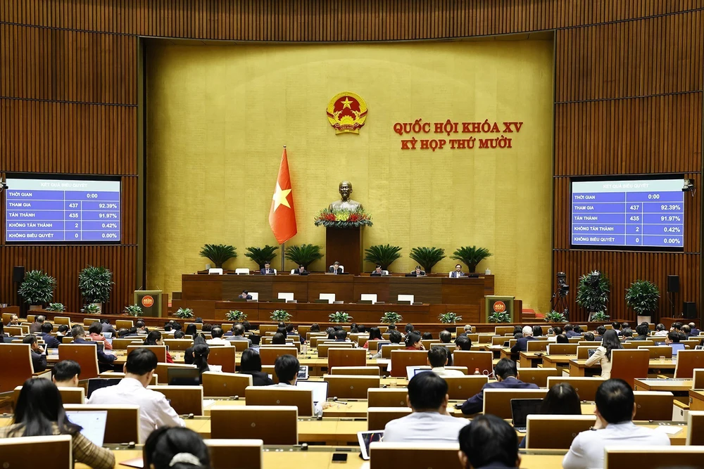 Quốc hội biểu quyết thông qua việc điều chỉnh một số luật cấp thiết - Ảnh 4. Quốc hội biểu quyết thông qua việc điều chỉnh một số luật cấp thiết - Ảnh 4.
