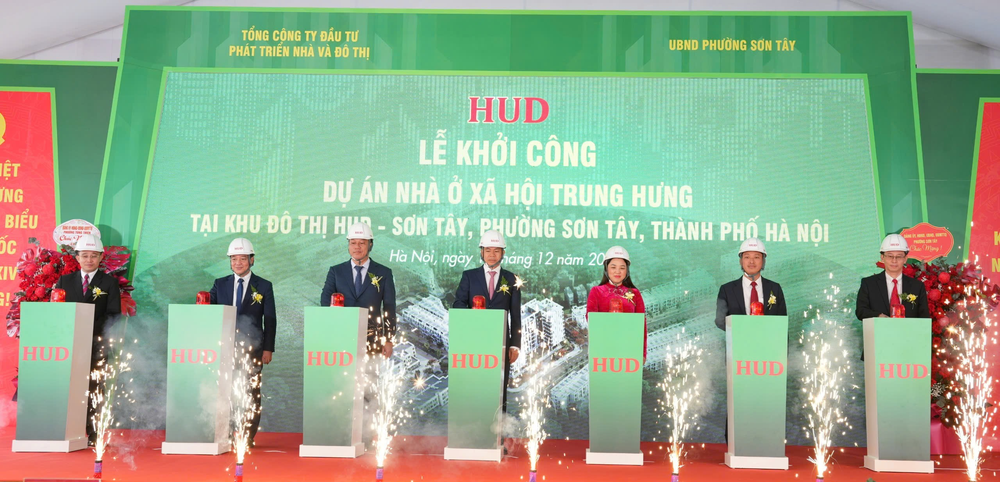 Lễ khởi công Dự án Trung Hưng tại KĐT HUD – Sơn Tây: Bước tiến mới trong phát triển an sinh đô thị - Ảnh 1.