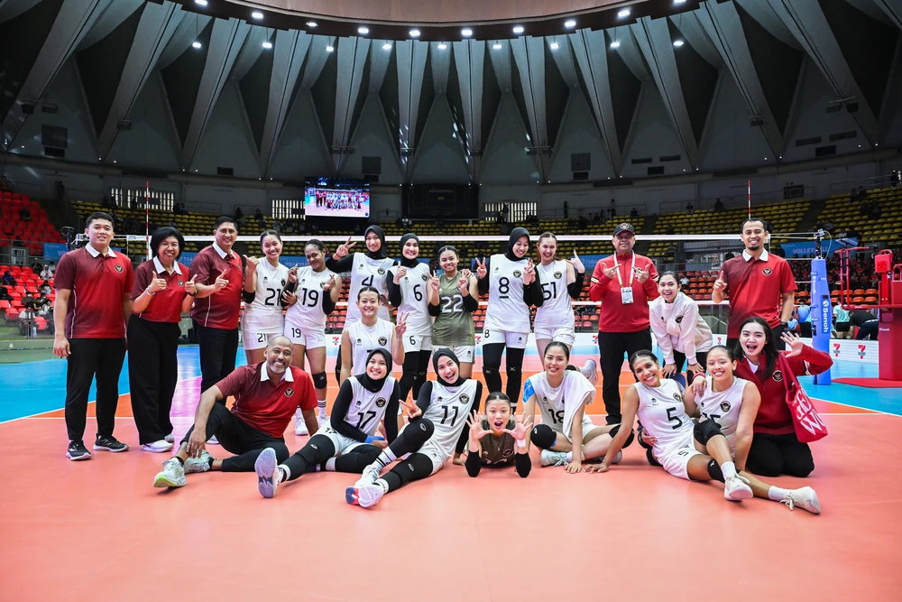 Tuyển bóng chuyền nữ Indonesia thắng dễ Myanmar 3-0, vào bán kết SEA Games 2025