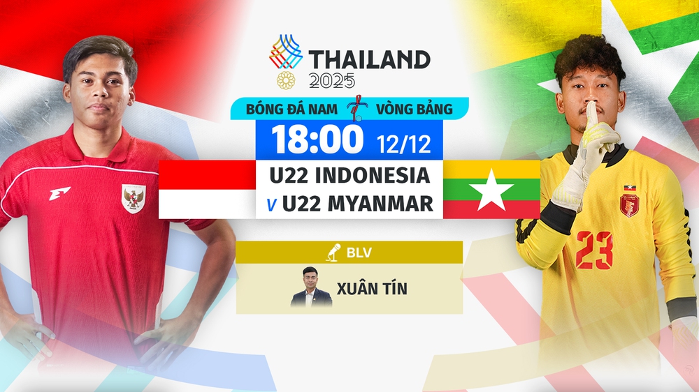 Link xem trực tiếp bóng đá U22 Indonesia vs U22 Myanmar 19h00 hôm nay, xem SEA Games 2025 - Ảnh 4. Link xem trực tiếp bóng đá U22 Indonesia vs U22 Myanmar 19h00 hôm nay, xem SEA Games 2025 - Ảnh 4.