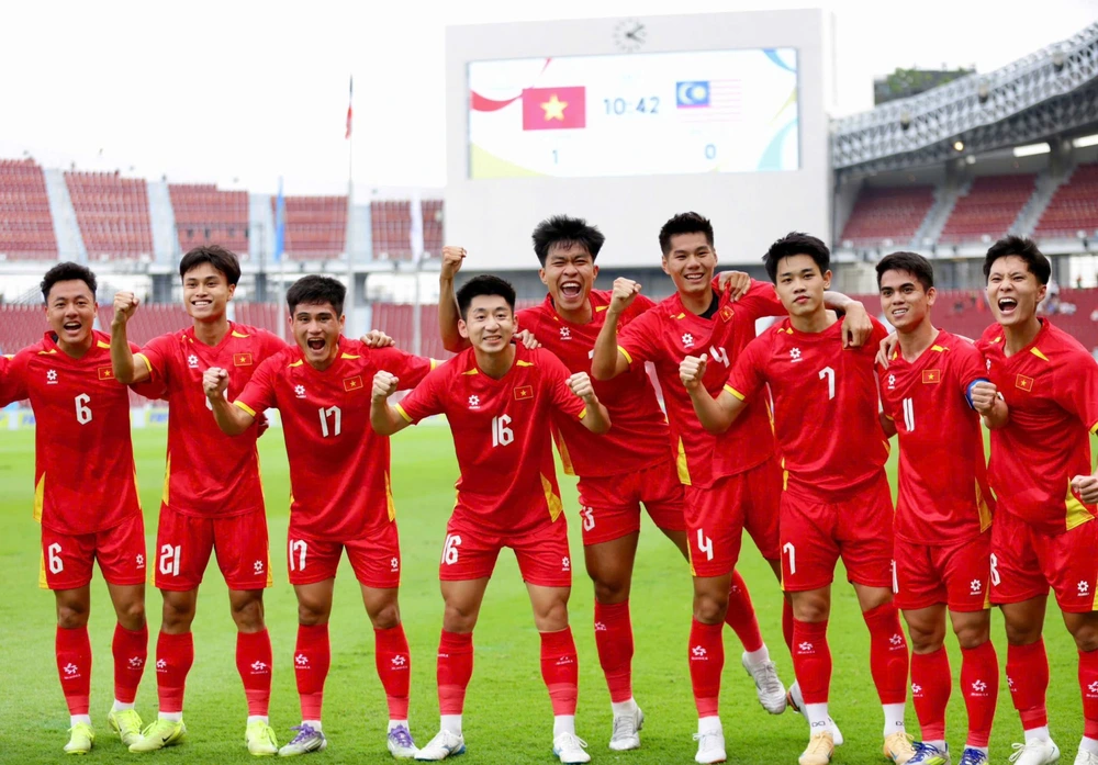 U22 Việt Nam nhận thưởng nóng 600 triệu khi vào bán kết SEA Games 2025 - Ảnh 1.