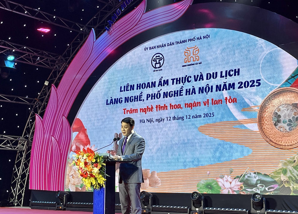 Khai mạc Liên hoan Ẩm thực và Du lịch Làng nghề, Phố nghề Hà Nội 2025 - Ảnh 1. Khai mạc Liên hoan Ẩm thực và Du lịch Làng nghề, Phố nghề Hà Nội 2025 - Ảnh 1.