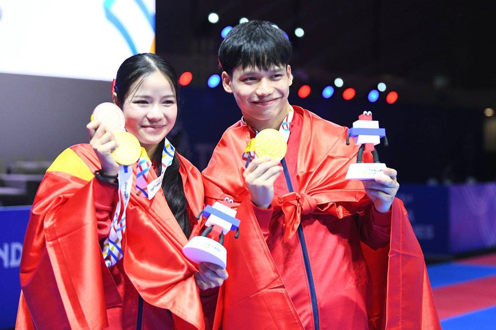 Chân dung hot girl taekwondo giành 2 huy chương cho Việt Nam ở SEA Games 2025 - Ảnh 1.