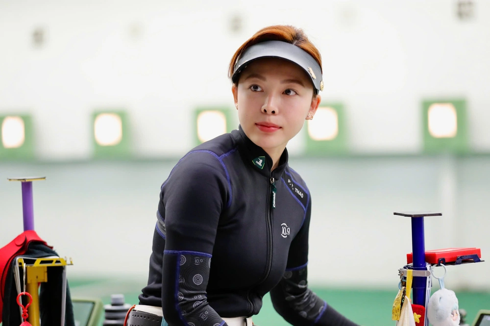 Nhan sắc gây thương nhớ của nữ xạ thủ Việt Nam phá kỷ lục SEA Games 2025 - Ảnh 4. Nhan sắc gây thương nhớ của nữ xạ thủ Việt Nam phá kỷ lục SEA Games 2025 - Ảnh 4.