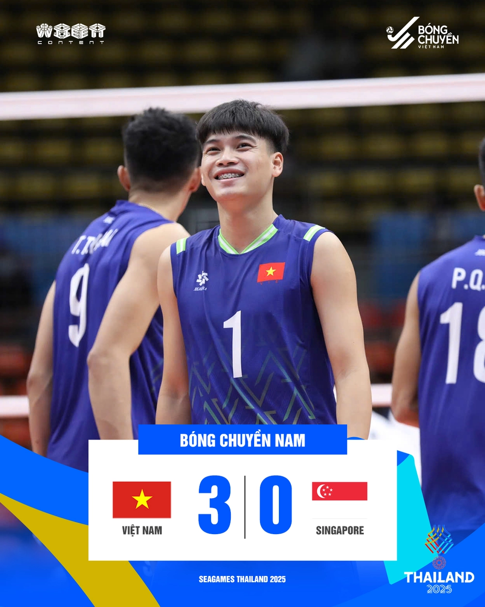 Tuyển bóng chuyền nam Việt Nam sớm đoạt vé vào bán kết SEA Games 2025 - Ảnh 1. Tuyển bóng chuyền nam Việt Nam sớm đoạt vé vào bán kết SEA Games 2025 - Ảnh 1.
