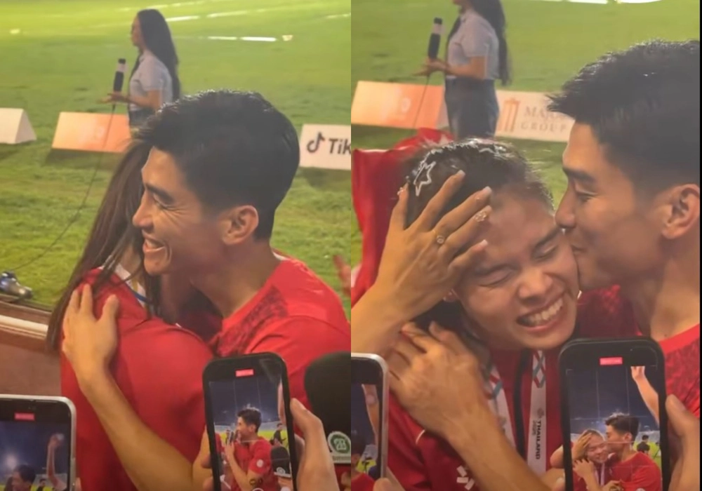 Sau khi phá kỷ lục SEA Games, sao điền kinh Việt Nam gây sốt với khoảnh khắc ngọt ngào bên chồng - Ảnh 1. Sau khi phá kỷ lục SEA Games, sao điền kinh Việt Nam gây sốt với khoảnh khắc ngọt ngào bên chồng - Ảnh 1.