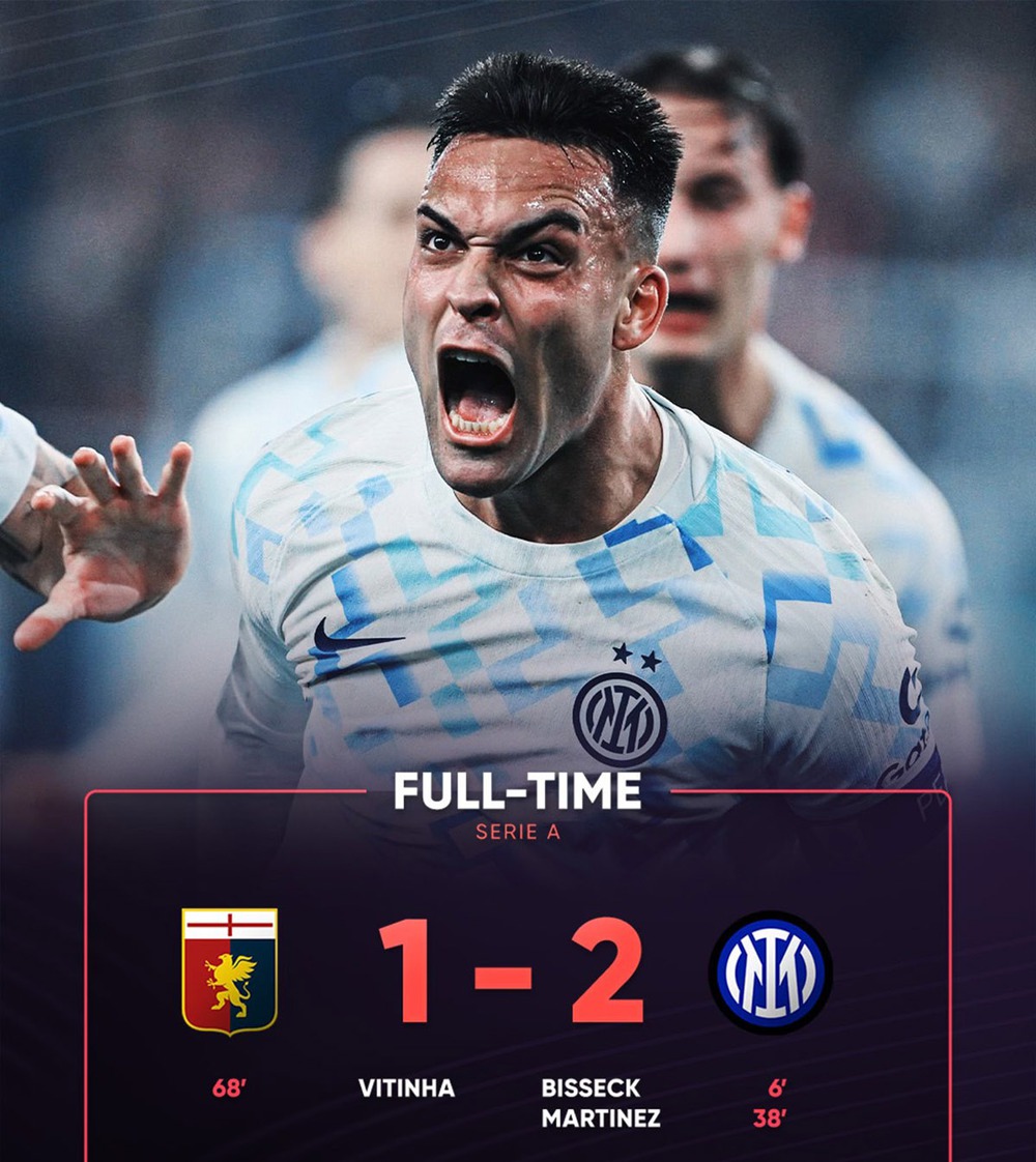 Serie A đêm qua: Inter Milan tái chiếm ngôi đầu bảng, Juventus thắng nhọc - Ảnh 1. Serie A đêm qua: Inter Milan tái chiếm ngôi đầu bảng, Juventus thắng nhọc - Ảnh 1.