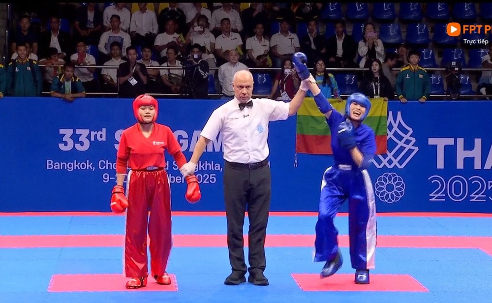 Kickboxing đem về HCV thứ 42 cho Đoàn TTVN ở SEA Games 2025 - Ảnh 1. Kickboxing đem về HCV thứ 42 cho Đoàn TTVN ở SEA Games 2025 - Ảnh 1.