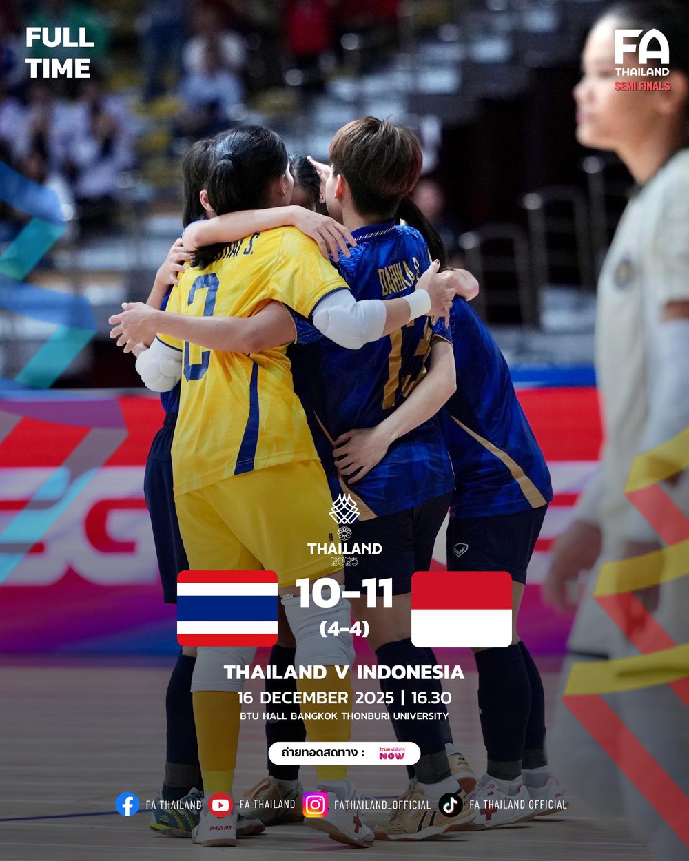 Xác định đối thủ của futsal nữ Việt Nam trong trận chung kết SEA Games 33 - Ảnh 1.
