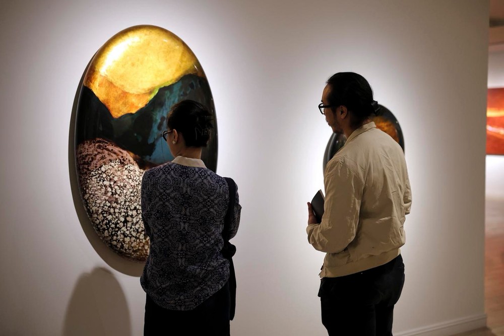 Hành trình mở rộng ngôn ngữ sơn mài của Nguyễn Xuân Lục - Ảnh 4. Hành trình mở rộng ngôn ngữ sơn mài của Nguyễn Xuân Lục - Ảnh 4.