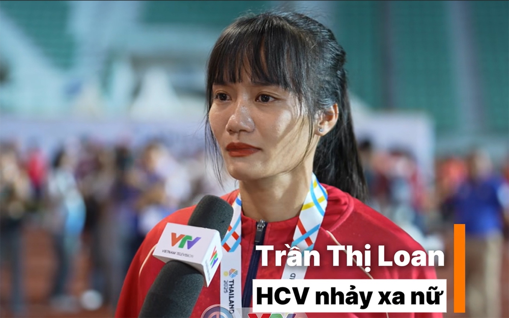 Cô gái vàng nhảy xa Việt Nam nghẹn ngào tặng HCV SEA Games 2025 cho người cha quá cố - Ảnh 1. SEA Games 2025