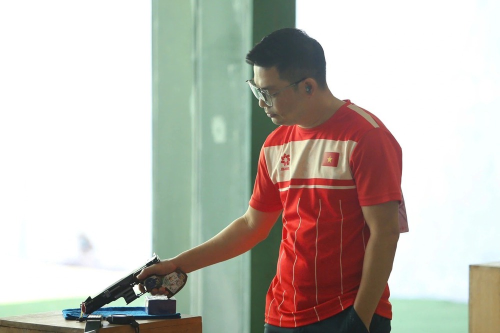 Hà Minh Thành giành HCV và phá kỷ lục SEA Games môn bắn súng - Ảnh 1.