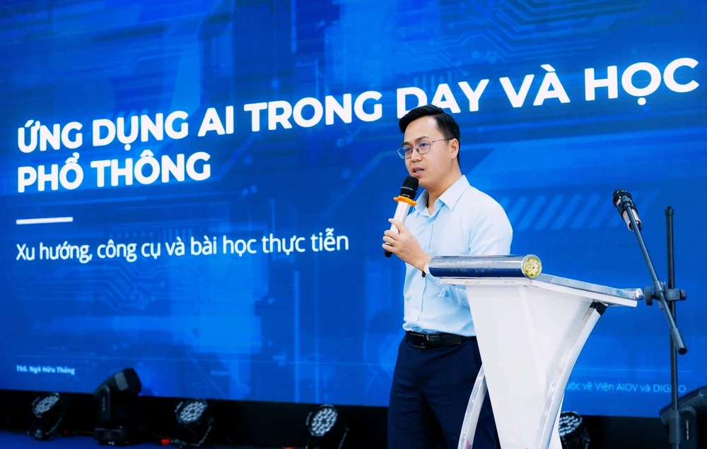 Thí điểm giáo dục trí tuệ nhân tạo trong trường phổ thông: Không gây quá tải, nóng vội, hình thức - Ảnh 1.