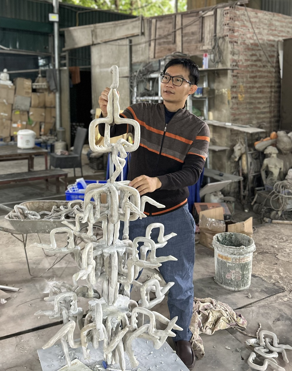 "Dẫn tượng" - Triển lãm cá nhân mới của nghệ sĩ Vũ Hiệp - Ảnh 3.