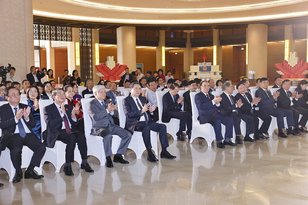 Chủ tịch Quốc hội Trần Thanh Mẫn dự Lễ khai trương Bảo tàng Quốc hội Việt Nam - Ảnh 1.