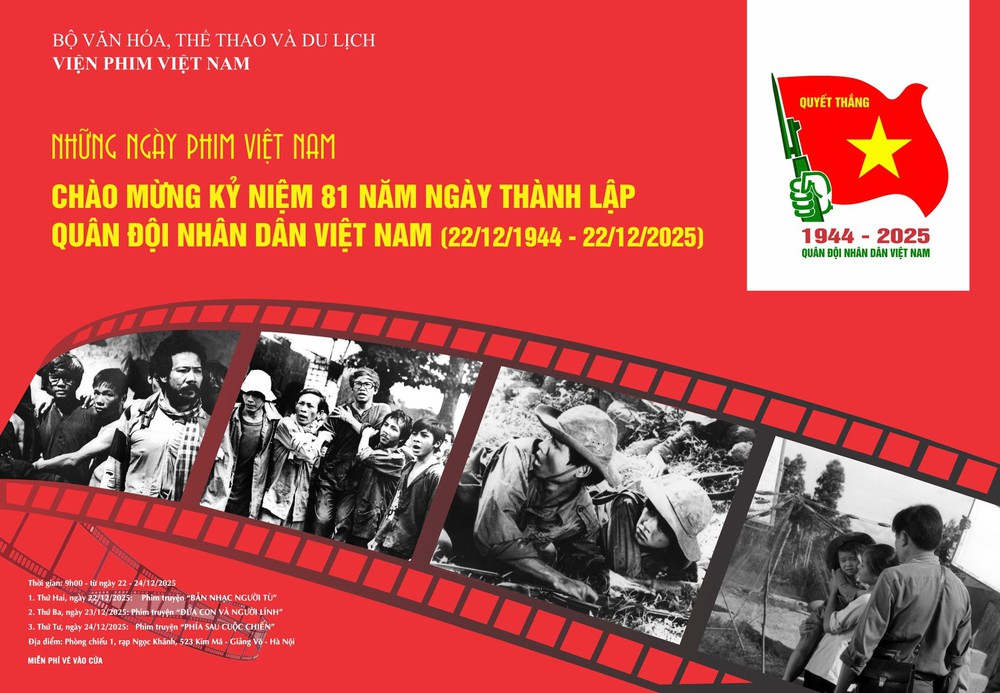 Chiếu phim kỷ niệm 81 năm Ngày thành lập Quân đội Nhân dân Việt Nam - Ảnh 1.