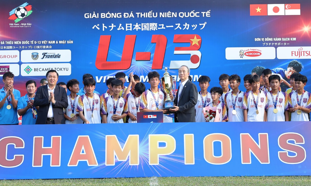 Becamex TP.HCM vô địch Giải bóng đá thiếu niên quốc tế U13 Việt Nam - Nhật Bản   - Ảnh 3.