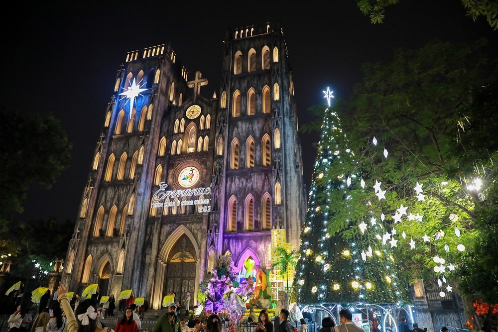 Thị trường Noel 2025: Đa dạng chủng loại, mặt hàng, cây thông hút khách - Ảnh 2.